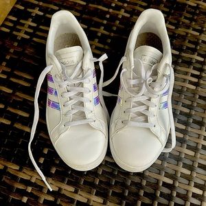 Like new pair of Adidas Grand Court shoes.  Worn a couple of times!